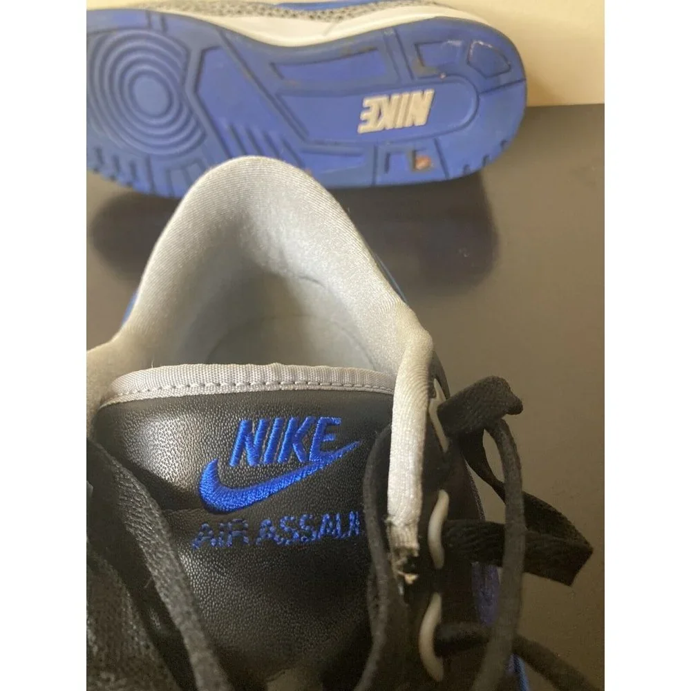 Nike Sz US 9 Air Assault Black Varsity Royal Cement Shoe 2007 - Picture 7 of 11